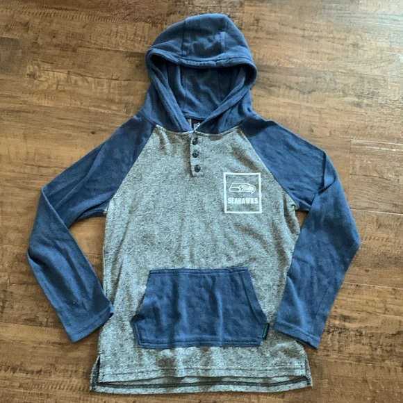 NFL Seattle Seahawks Lightweight Henley Hoodie - Picture 1 of 6